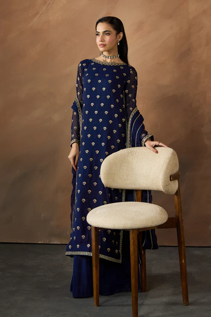 Zarif - ZRF-EMC-26 Three Piece Chiffon