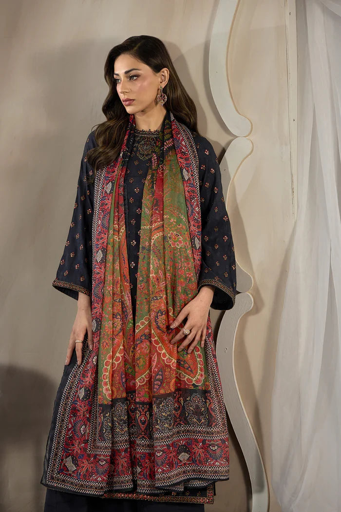 Zarif - ZRF-EMC-27 Three Piece Raw Silk