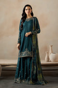 Zarif - ZRF-EMC-28 Three Piece Raw Silk