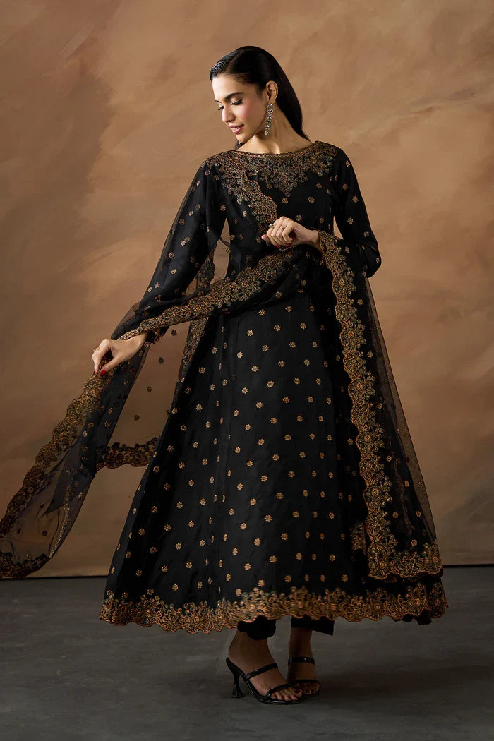 Zarif - ZRF-EMC-29 Three Piece Raw Silk