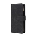 Zipper Wallet Mobile Phone Case for Google Pixel 4 with Strap - Black