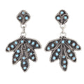 Zuni Floral Snake Eye Earrings